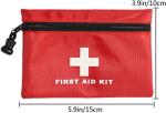 6 Pack Mini Empty First Aid Kit Pouches