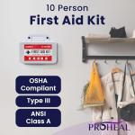 First Aid Kit for 10 - OSHA Compliant Emergency Supplies