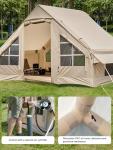 inflatable 4-6 Person Camping Tent with Pump