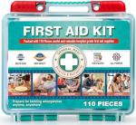 Compact 110-Piece First Aid Kit for Camping