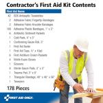 25-Person Contractor's First Aid Kit - 178 Pieces