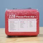 Compact 228-Piece First Aid Kit for Families