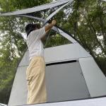 6-Person Waterproof Family Camping Tent - Dark Green