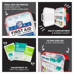 Comprehensive 326-Piece First Aid Kit - Red Case