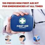 150-Piece Mini First Aid Kit for Outdoor Adventures