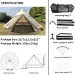 Luxury Glamping Bell Tent for 4 People