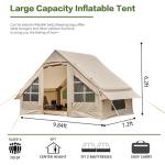 inflatable 4-6 Person Camping Tent with Pump