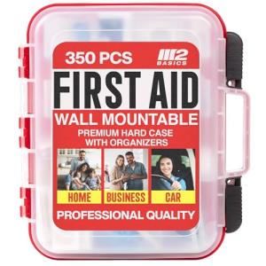 350-Piece First Aid Kit with Wall-Mount Case