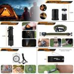 250-Piece Survival Kit with Tactical Gear and Tent