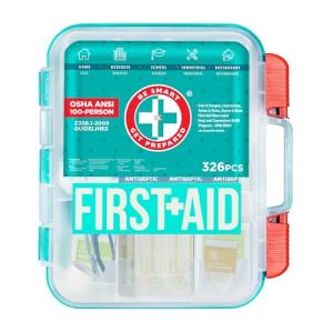 Teal 326-Piece First Aid Kit for All Needs