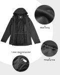 Men's Waterproof Packable Windbreaker Jacket for Camping