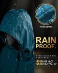 Lightweight Women's Waterproof Rain Jacket, Moroccan Blue