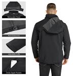Men's Waterproof Softshell Jacket with Fleece Lining