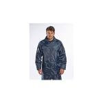 Men's Lightweight Waterproof Rain Jacket - Navy, XXL