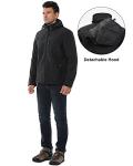 Men's Waterproof Softshell Jacket with Fleece Lining