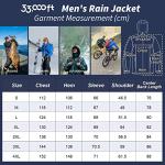 Men's Waterproof Packable Windbreaker Jacket for Camping
