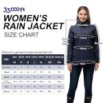 Women's Waterproof Packable Rain Jacket for Outdoors