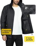 Men's Lightweight Waterproof Packable Rain Jacket