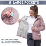 Women's Fleece Lined Softshell Hiking Jacket