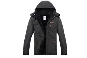 Men's Waterproof Breathable Ski Jacket with Hood