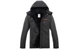Men's Waterproof Ski Jacket with Detachable Hood