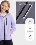 Rolanko Lightweight Waterproof Hooded Jacket for Kids