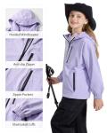 Rolanko Lightweight Waterproof Hooded Jacket for Kids