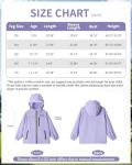 Rolanko Lightweight Waterproof Hooded Jacket for Kids