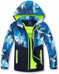 Waterproof Kids' Hooded Rain Jackets - Lightweight