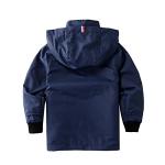 Boys Hooded Raincoat Windbreaker Jacket 3T Navy
