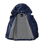 Boys Hooded Raincoat Windbreaker Jacket 3T Navy
