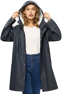 Women’s Waterproof Hooded Rain Jacket for Outdoors