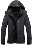 SUOKENI Women's Waterproof Winter Snow Jacket, Black