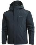 Pioneer Men's Waterproof Rain Jacket for Hiking