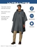 FROGG TOGGS Men's Waterproof Breathable Poncho - Black