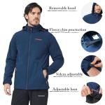 Men's Waterproof Fleece Lined Softshell Jacket