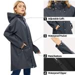 Women’s Waterproof Hooded Rain Jacket for Outdoors