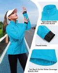 Women's Waterproof Reflective Cycling Jacket - Bright Blue