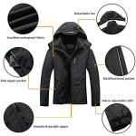 SUOKENI Women's Waterproof Winter Snow Jacket, Black