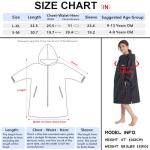 Hiturbo Kids Waterproof Swim Parka for Ages 9-13