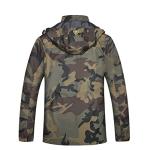 Men's Lightweight Waterproof Windbreaker Jacket - Green Camo