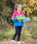Girls Waterproof Hooded Fleece Jacket, Age 8-9
