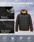 Men's Packable Waterproof Puffer Jacket for Hiking