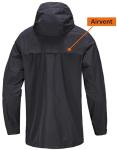 Men's Lightweight Waterproof Hooded Rain Jacket, Dark Grey