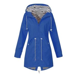 Women's Lightweight Waterproof Hooded Rain Jacket
