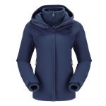 Women's 3-in-1 Waterproof Ski Jacket - Dark Blue