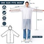 Reusable EVA Rain Ponchos for Adults - 2 Pack