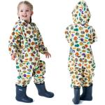 Kids Waterproof Rain Suit with Hoodie, Beige