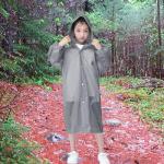 Kids Waterproof Rain Ponchos, 2-Pack - Grey