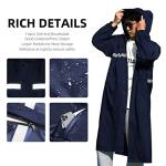 Coralrain Waterproof Hooded Rain Poncho for Adults